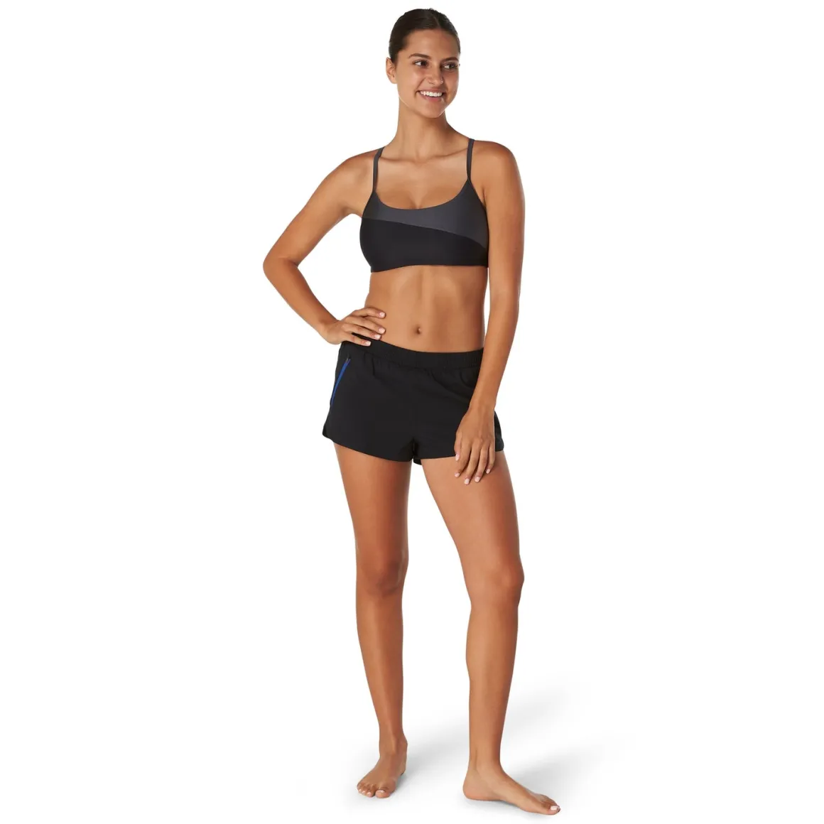 Asymmetrical Colorblock Bikini