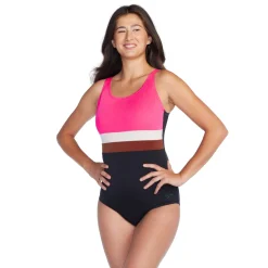 Banded Colorblock One Piece