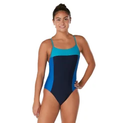 Colorblock Relay Back with Shelf Bra One Piece