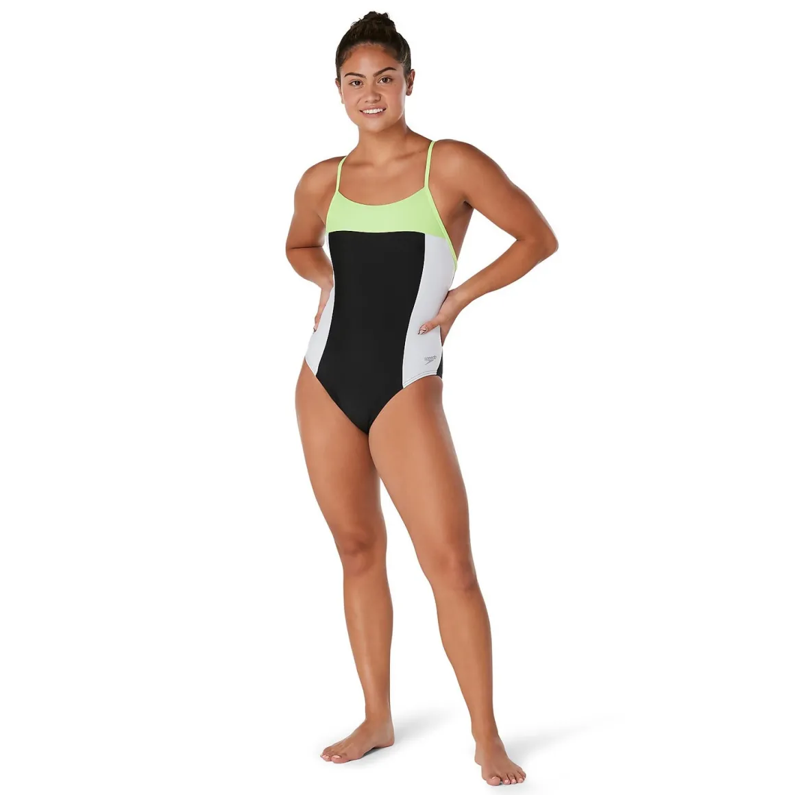 Colorblock Relay Back with Shelf Bra One Piece
