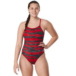 Contort Stripes Crossback One Piece