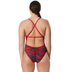 Contort Stripes Crossback One Piece