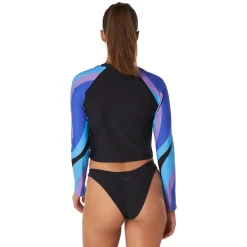 Crop Print Sleeve Rashguard