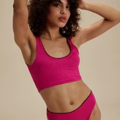 Flu3nte Embossed Solid Cropkini