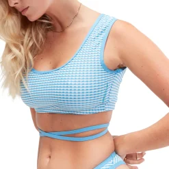 Flu3nte Gingham Crop Top