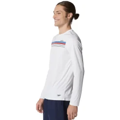 Graphic Long Sleeve Swim Rashguard