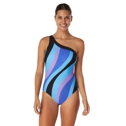 Print Asymmetrical One Piece