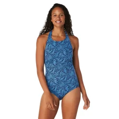 Print High Neck One Piece