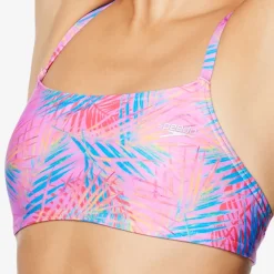 Print Strappy Bikini Top