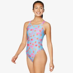 Printed Double Strap One Piece