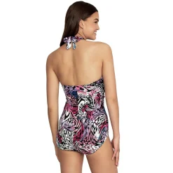 Printed Halter One Piece