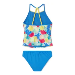 Printed High Neck Tankini Set