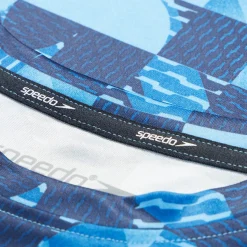 Printed Short Sleeve Swim Shirt