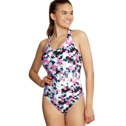 Printed Thin Strap One Piece