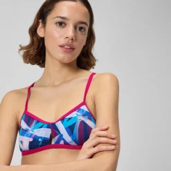 Printed Tie Back Keyhole Top