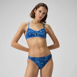 Printed Tie Back Keyhole Top