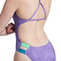 Printed Twist Back One Piece