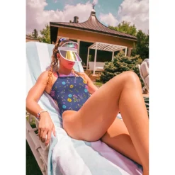 Regan Collection Printed One Back One Piece