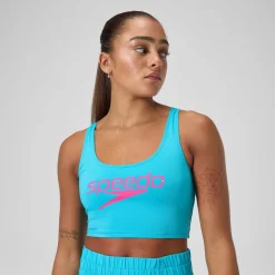 Regan Collection Solid Logo Crop Top