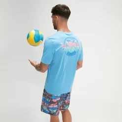 Short Sleeve Graphic Swim Rashguard