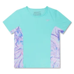 Short Sleeve Printed Splice Rashguard