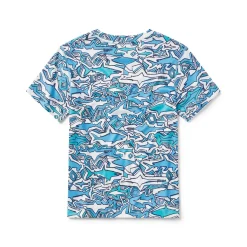 Short Sleeve Shark Chalk Swim Shirt