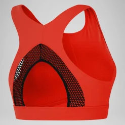 Solid Highneck Top with Mesh