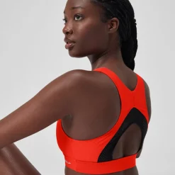 Solid Highneck Top with Mesh