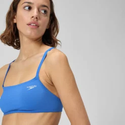 Solid Strappy Fixed Back Bikini Top