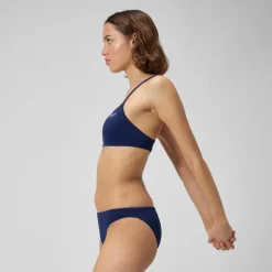 Solid Strappy Fixed Bikini Top