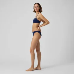 Solid Strappy Fixed Bikini Top