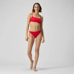 Solid Strappy Fixed Bikini Top