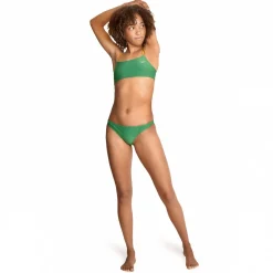 Solid Strappy Fixed Bikini Top