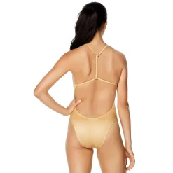 Solid T-Back One Piece
