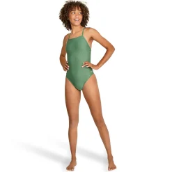 Solid T-Back One Piece