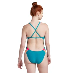 Solid Twist Back One Piece