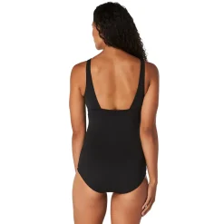 Solid V Neck One Piece