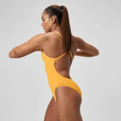 Solid V-Back One Piece