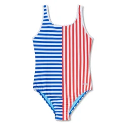 Stripe Blocked One Piece