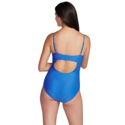 Texture Adjustable Thin Strap One Piece
