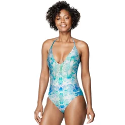 V-Neck Halter One Piece