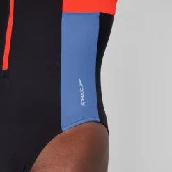 Women's Colourblock Zip Swimsuit