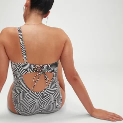 Women's Shaping Printed Asymmetric One Piece