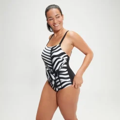 Women's Shaping Square Neck Printed One Piece