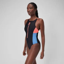 Zip Colorblock One Piece
